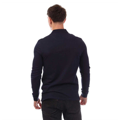 Navy Print - Back - Lyle & Scott Mens Ordinate Print Polo Shirt