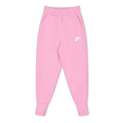 Flamingo Pink - Front - Nike Girls Cotton Blend Jogging Bottoms