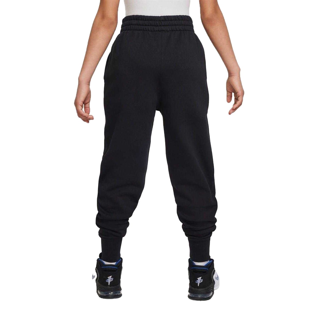 Black-White - Lifestyle - Nike Girls Cotton Blend Jogging Bottoms