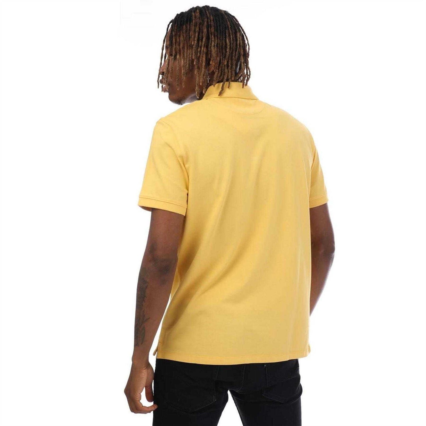 Yellow - Back - Timberland Mens Millers River Short-Sleeved Polo Shirt
