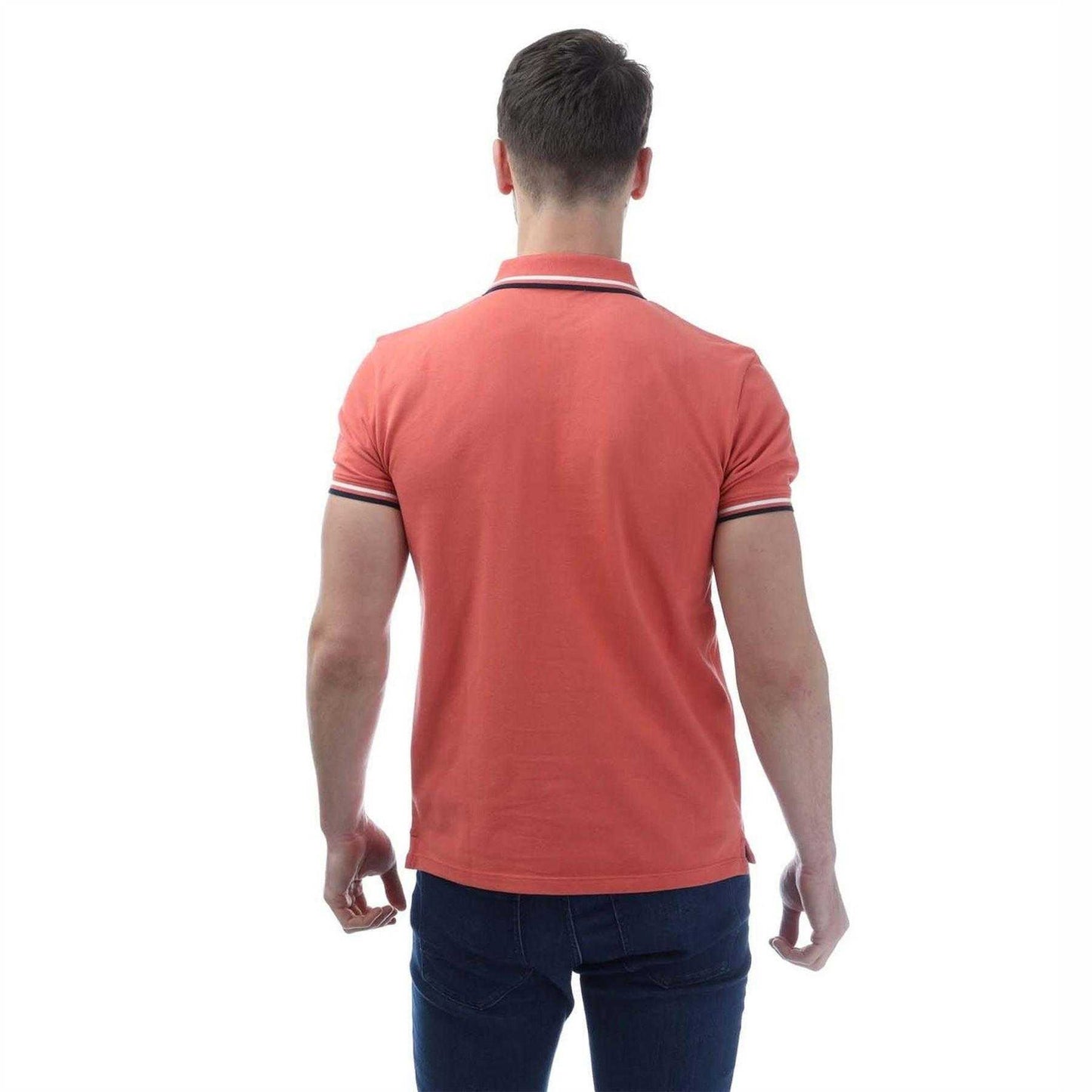 Pink - Back - Timberland Mens Oyster River Cotton Polo Shirt