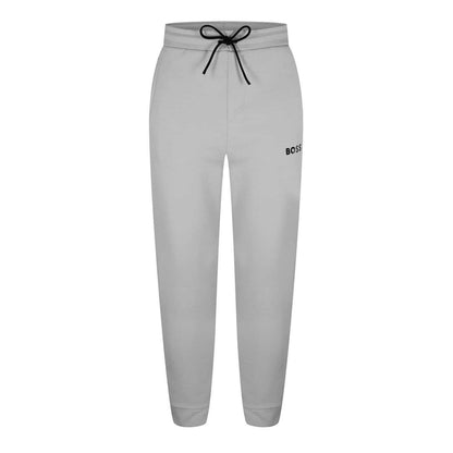 Light Grey - Front - Boss Mens Hadiko Cotton Blend Jogging Bottoms