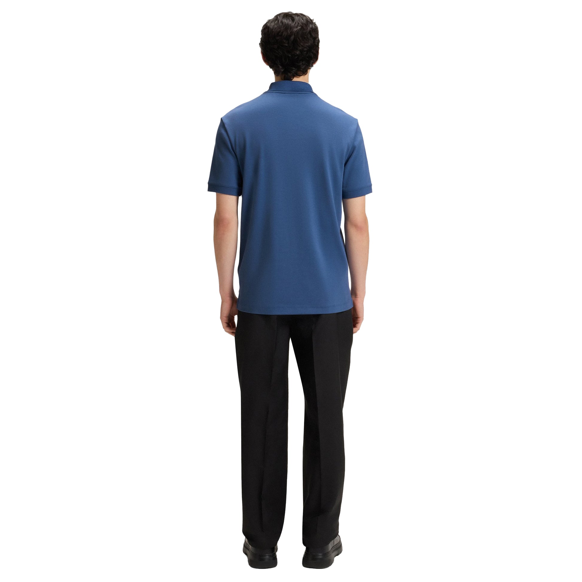 Blue - Back - Hugo Mens Dalomino Polo Shirt