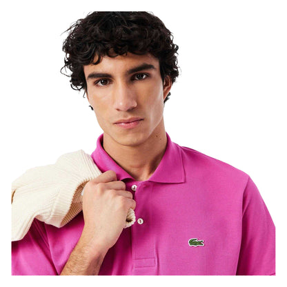 Pink - Side - Lacoste Mens L.12.12 Original Polo Shirt