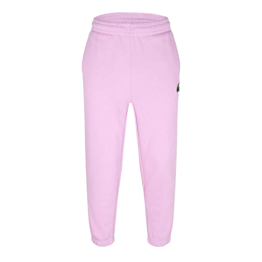 Pink - Front - Lacoste Womens-Ladies Cotton Blend Jogging Bottoms
