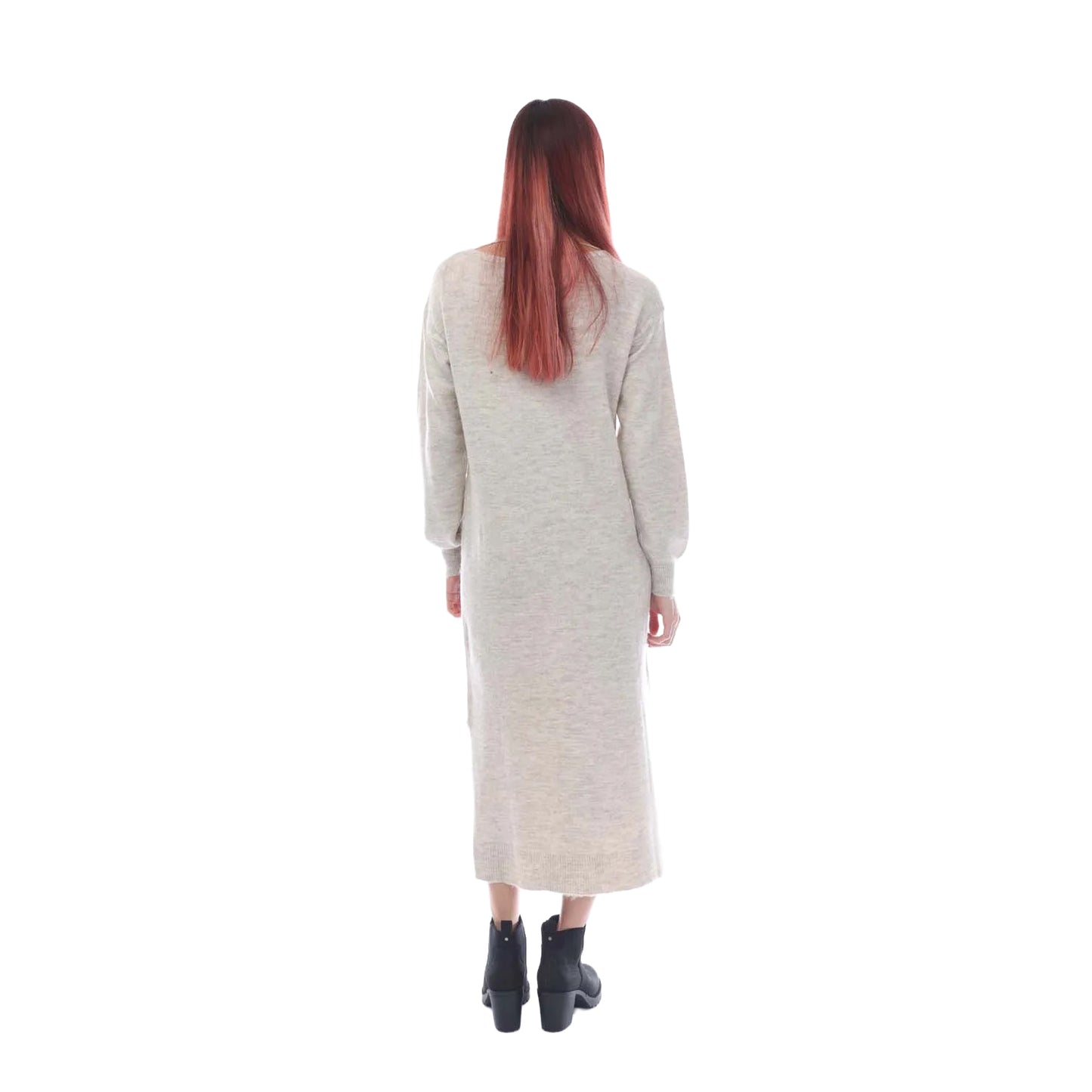 Natural - Back - Vero Moda Womens-Ladies Lefile Midi Dress