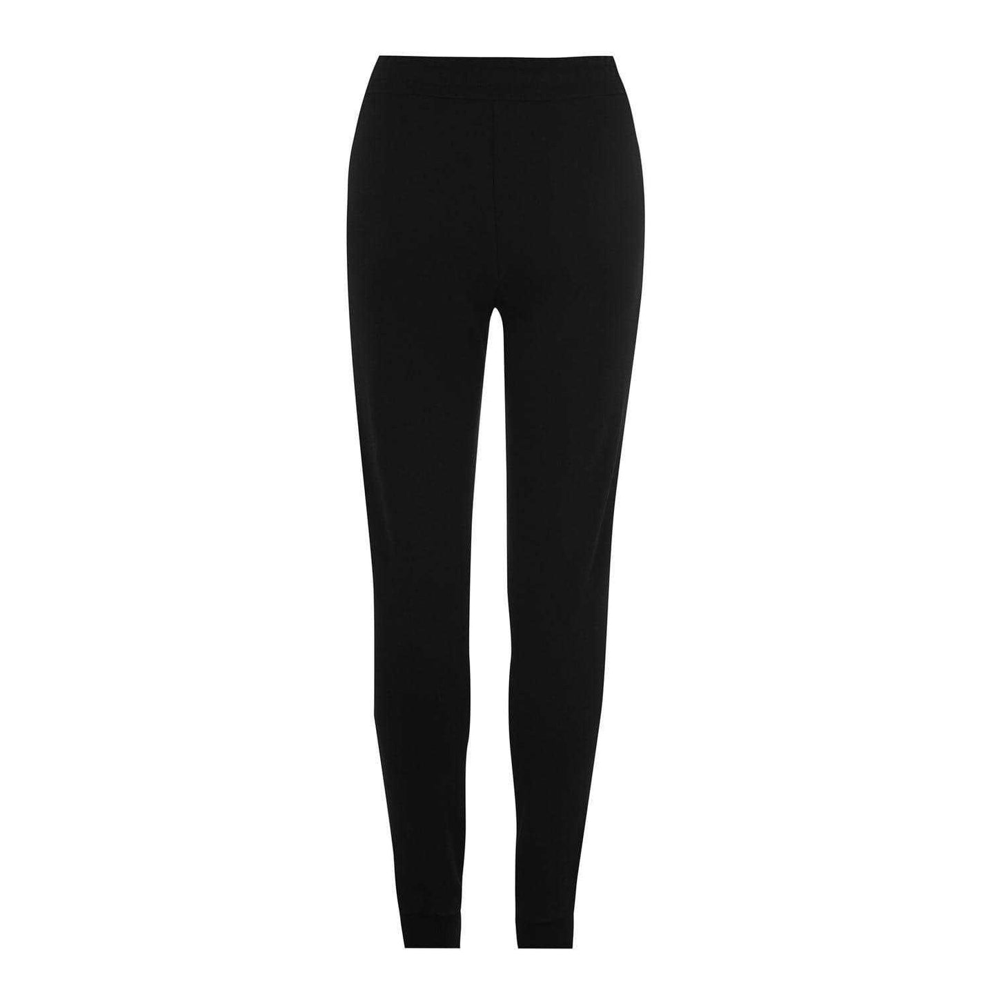 Black - Back - Armani Exchange Womens-Ladies Cotton Jogging Bottoms