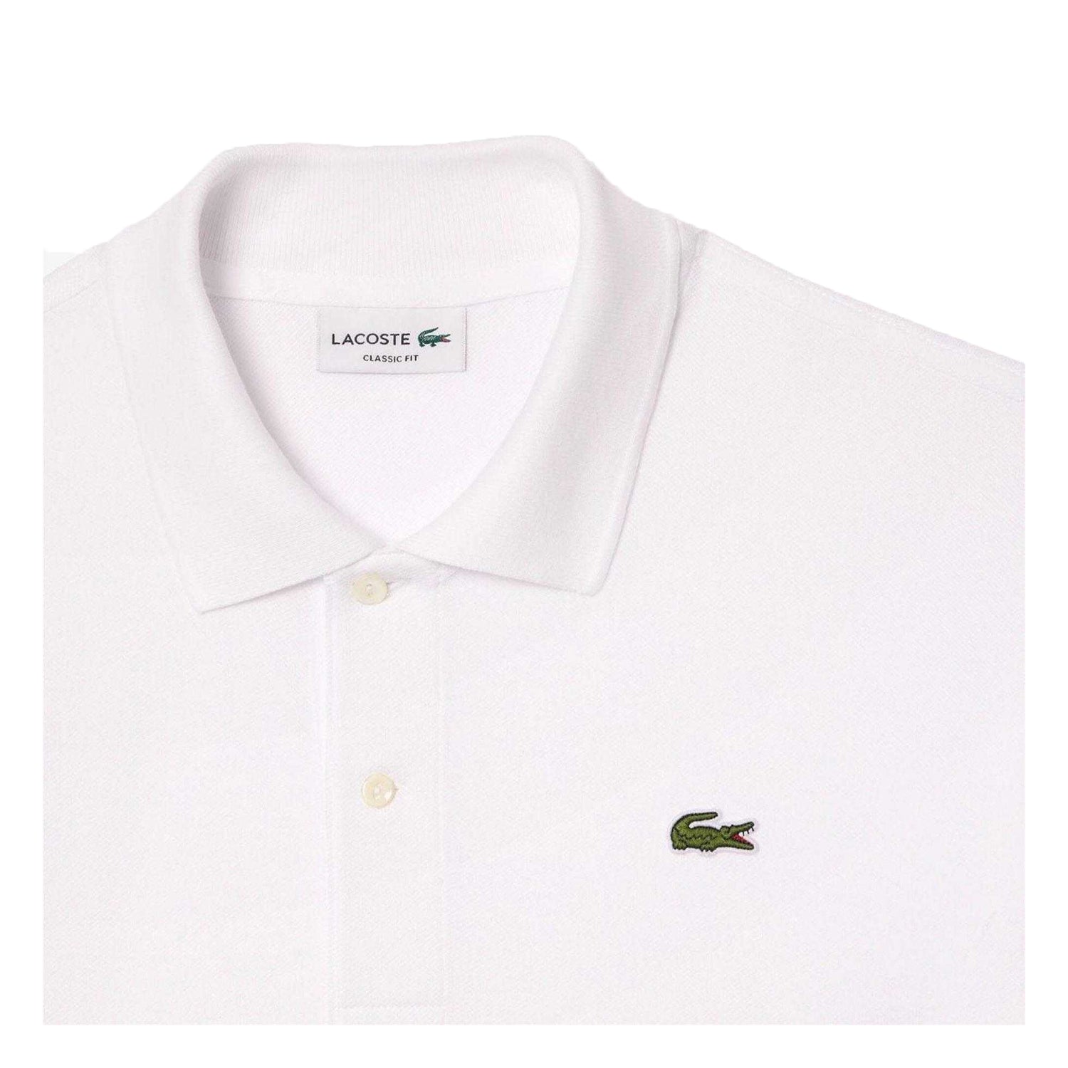 White - Side - Lacoste Mens Original L.12.12 Classic Polo Shirt