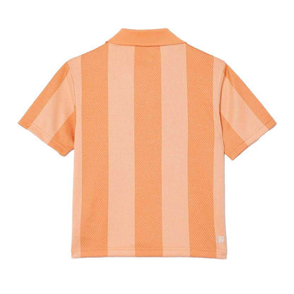 Orange - Back - Lacoste Mens Roland Garros Edition Relaxed Fit Tennis Polo Shirt