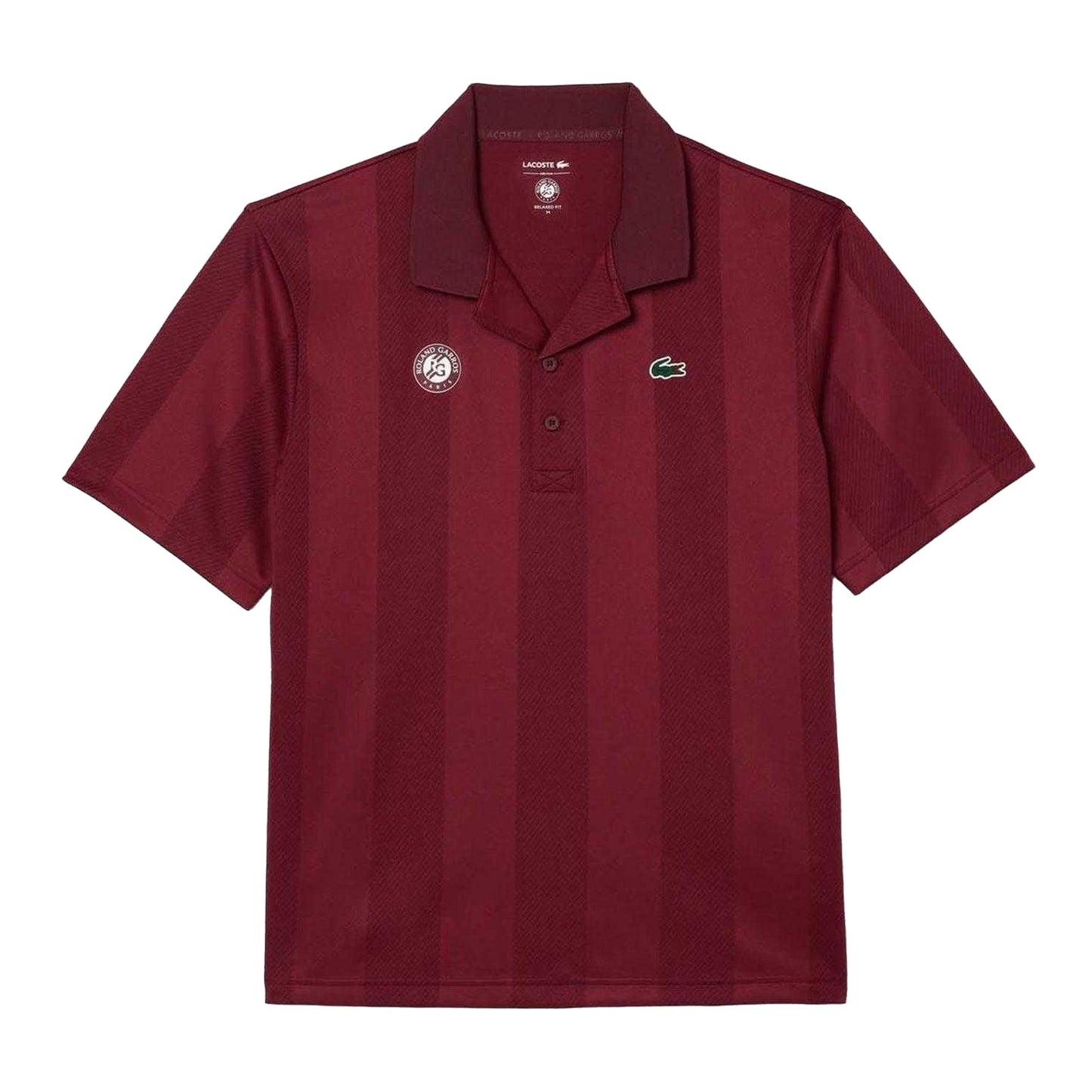 Pink - Front - Lacoste Mens Roland Garros Edition Relaxed Fit Tennis Polo Shirt