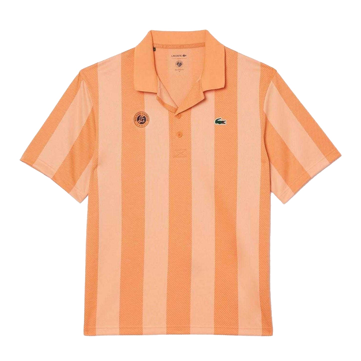 Orange - Front - Lacoste Mens Roland Garros Edition Relaxed Fit Tennis Polo Shirt