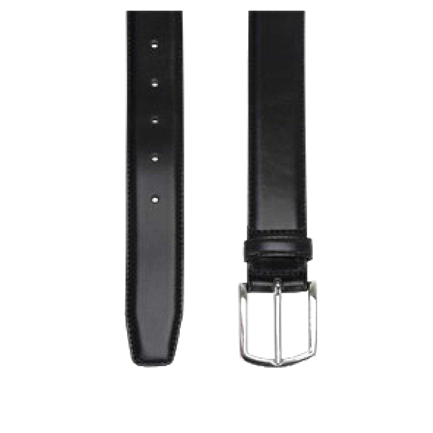 Black - Back - Boss Mens Leather Belt