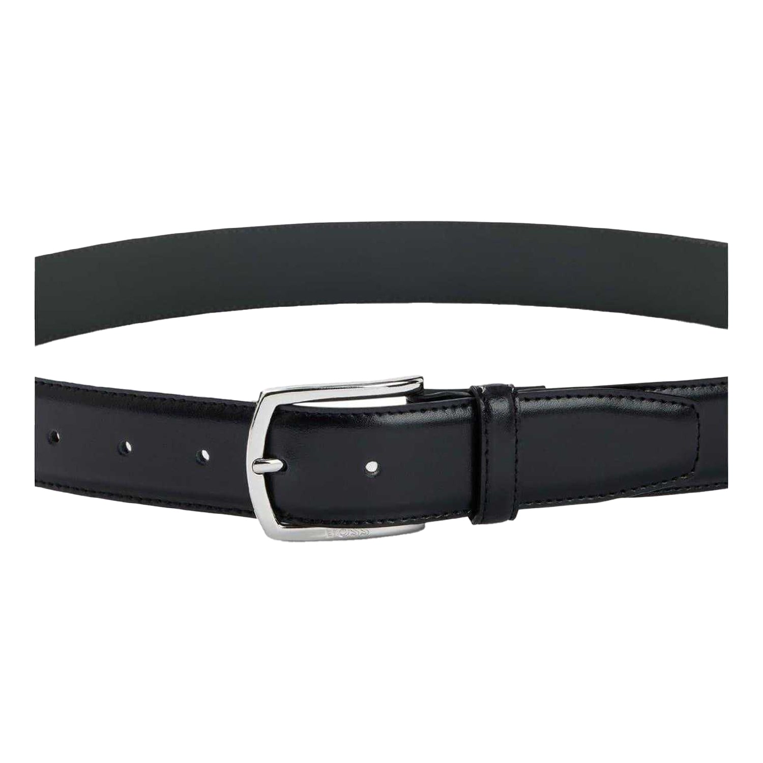 Black - Lifestyle - Boss Mens Leather Belt