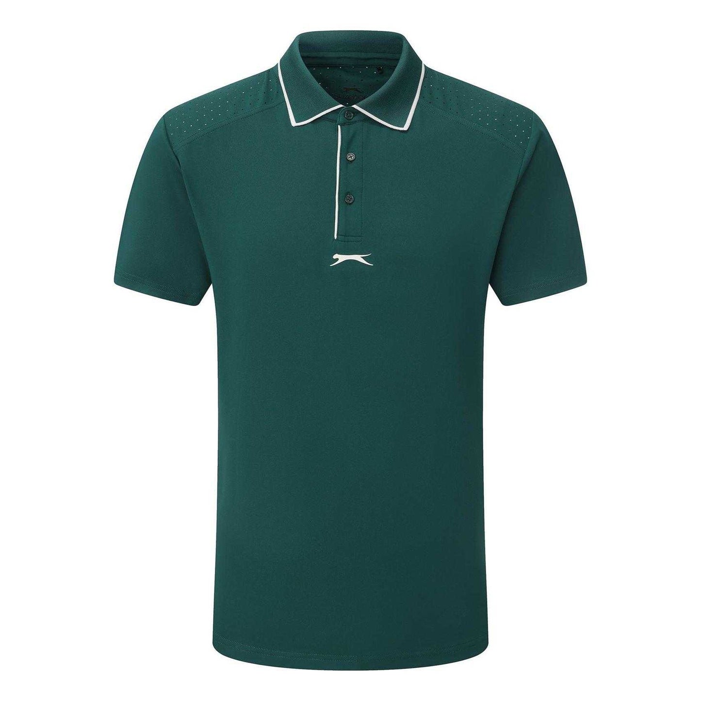 Green - Front - Slazenger Mens Performance Regular Short-Sleeved Polo Shirt