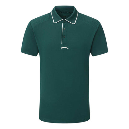 Green - Front - Slazenger Mens Performance Regular Short-Sleeved Polo Shirt