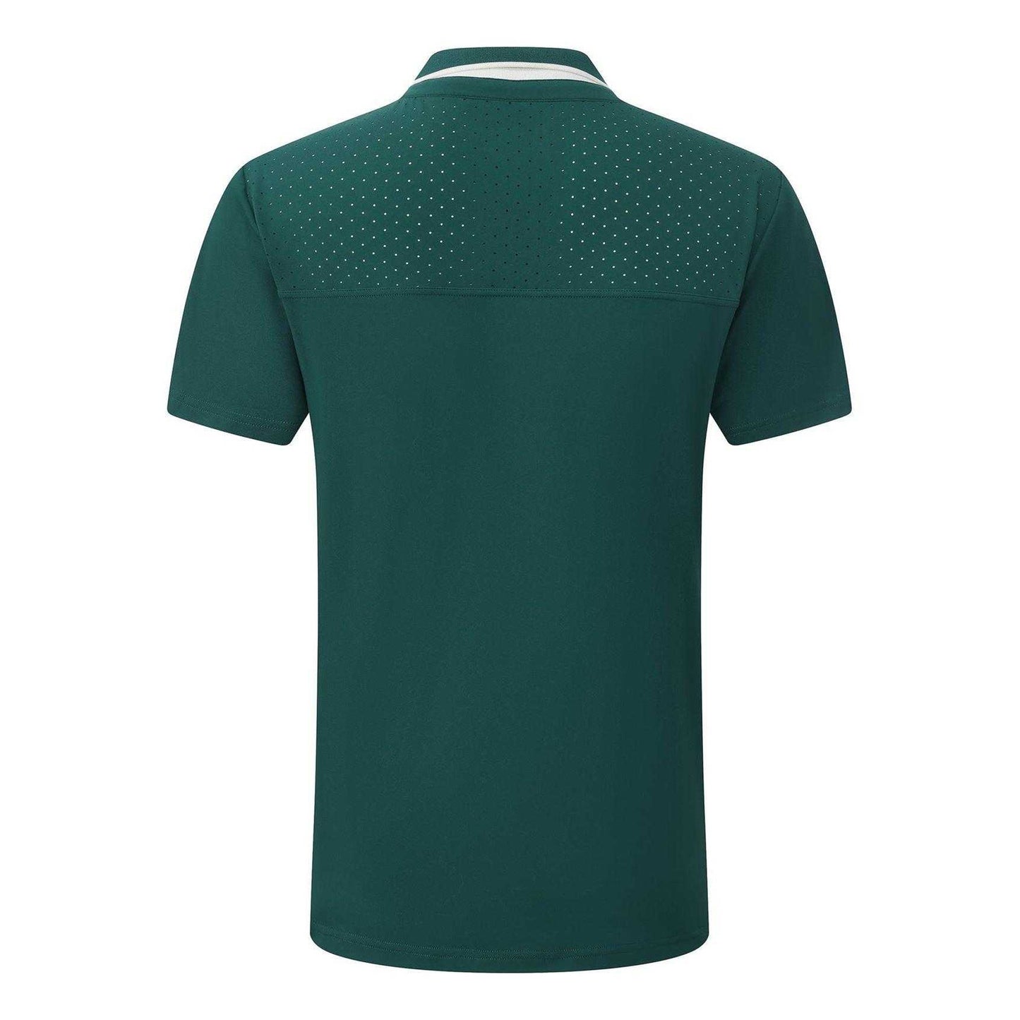 Green - Back - Slazenger Mens Performance Regular Short-Sleeved Polo Shirt
