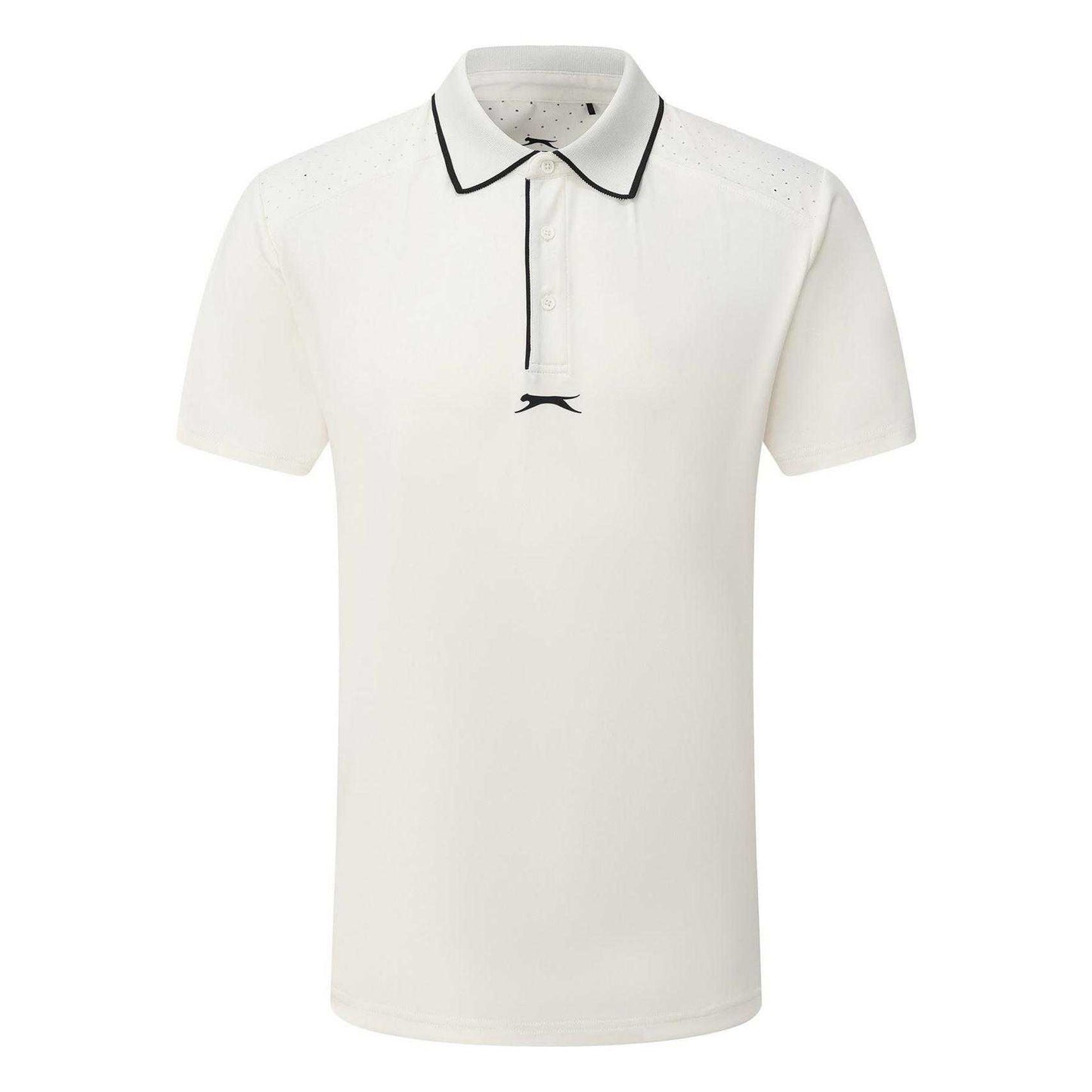 White - Front - Slazenger Mens Performance Regular Short-Sleeved Polo Shirt