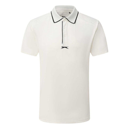 White - Front - Slazenger Mens Performance Regular Short-Sleeved Polo Shirt