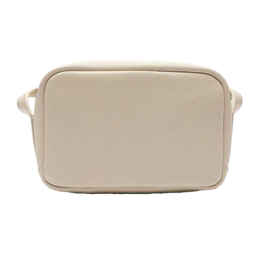 White - Back - Lacoste City Court Leather Shoulder Bag