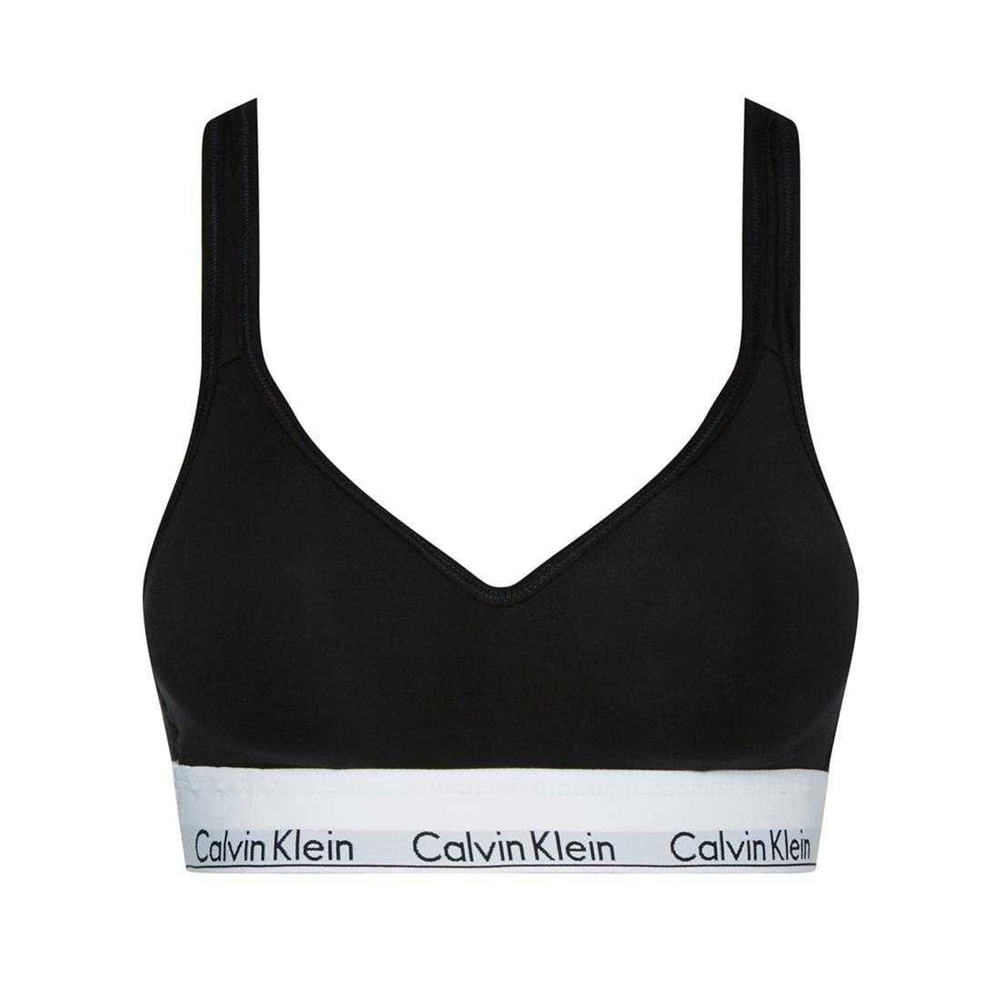 Black - Front - Calvin Klein Womens-Ladies Modern Cotton Blend Bralette