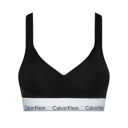 Black - Front - Calvin Klein Womens-Ladies Modern Cotton Blend Bralette