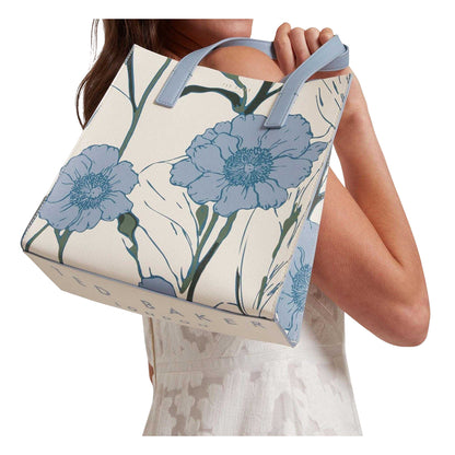 Light Blue - Lifestyle - Ted Baker Tyecon Floral Everyday Tote Bag