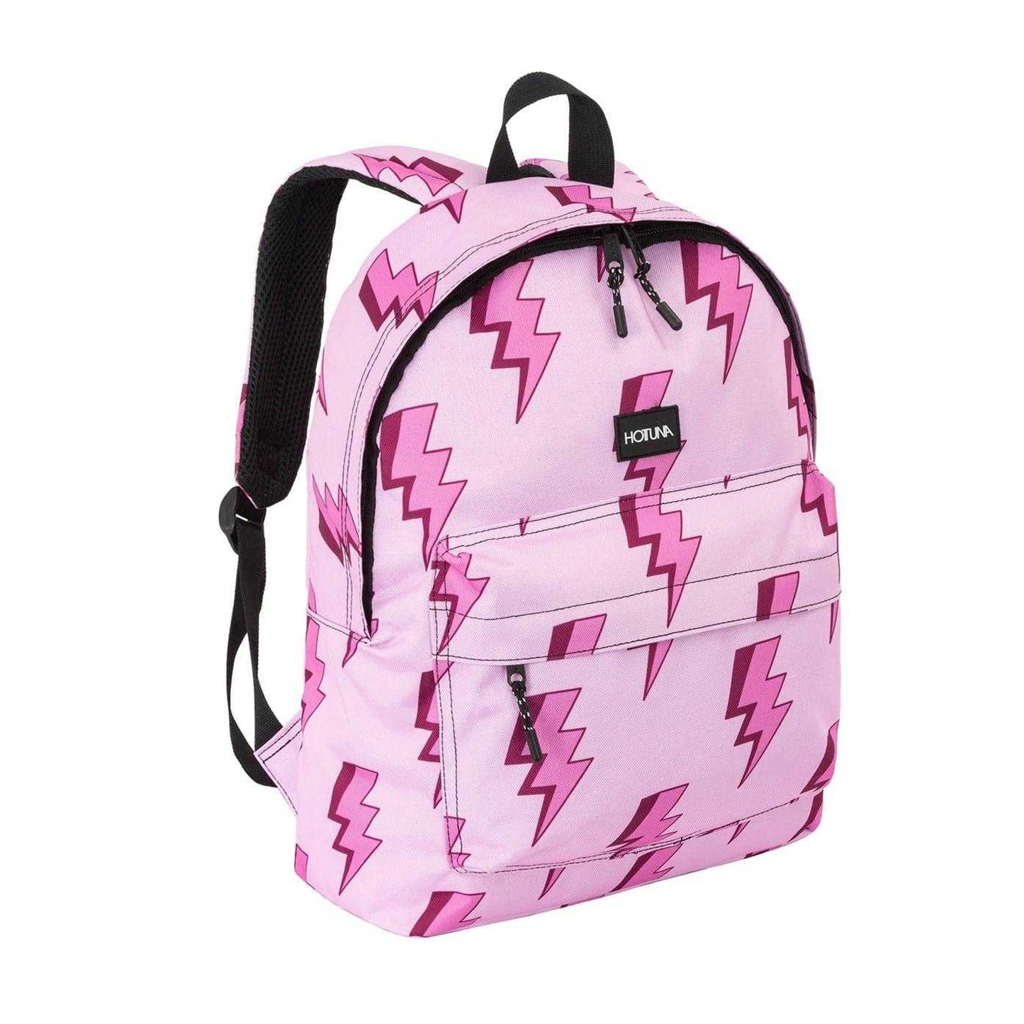 Pink - Side - Hot Tuna Campus Lightning Bolt Backpack