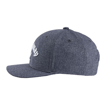 Charcoal-White - Side - Callaway Mens Performance Pro Logo Baseball Cap