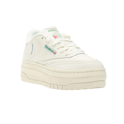 White - Front - Reebok Womens-Ladies Classics Club C Extra Leather Trainers