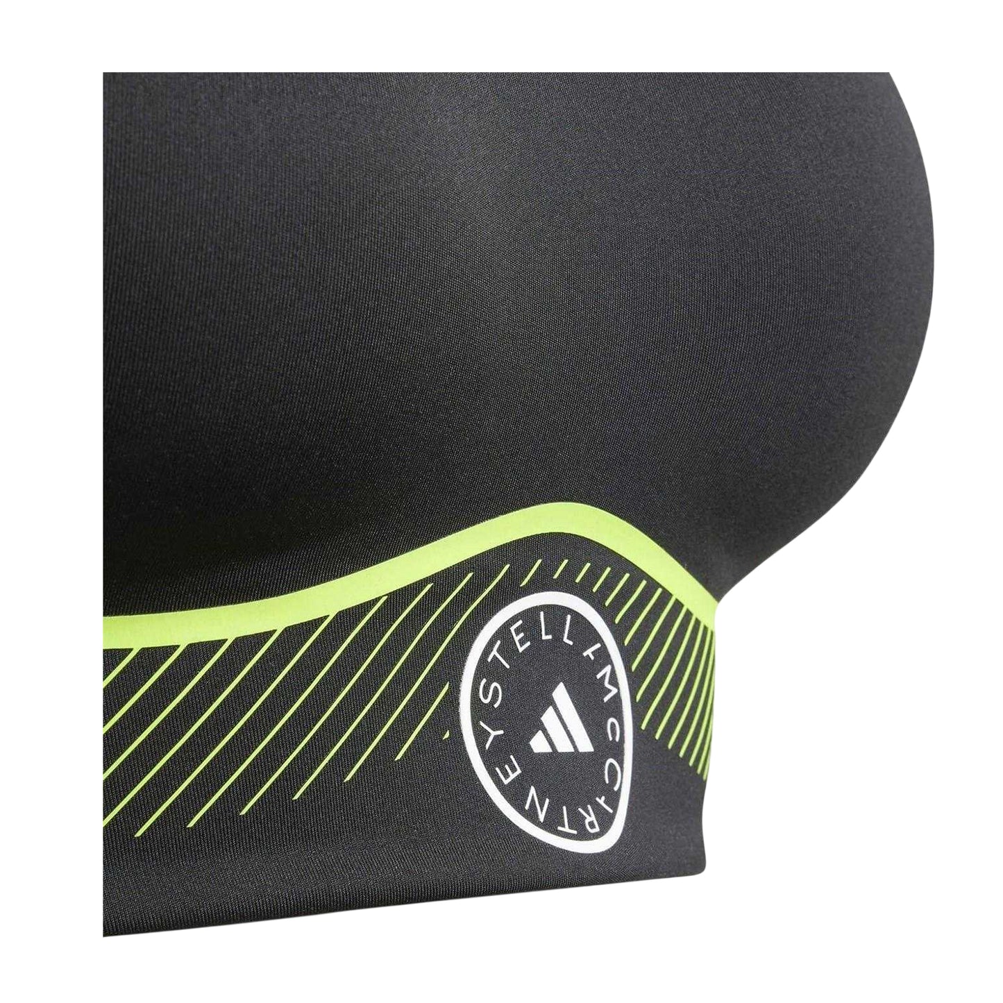Black - Lifestyle - Adidas Womens-Ladies Truepace Geometric Pattern Sports Bra