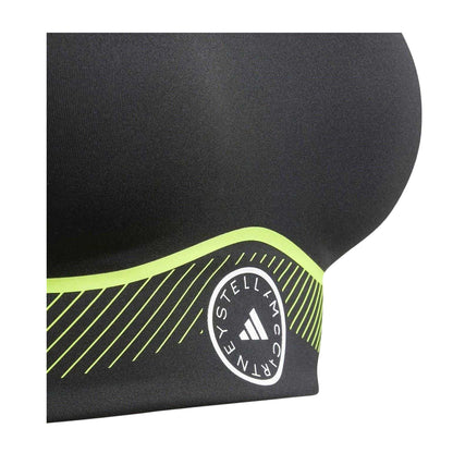 Black - Lifestyle - Adidas Womens-Ladies Truepace Geometric Pattern Sports Bra