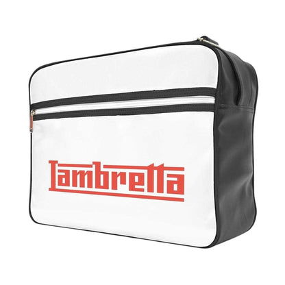 Black-White - Back - Lambretta Wordmark Travel Shoulder Bag