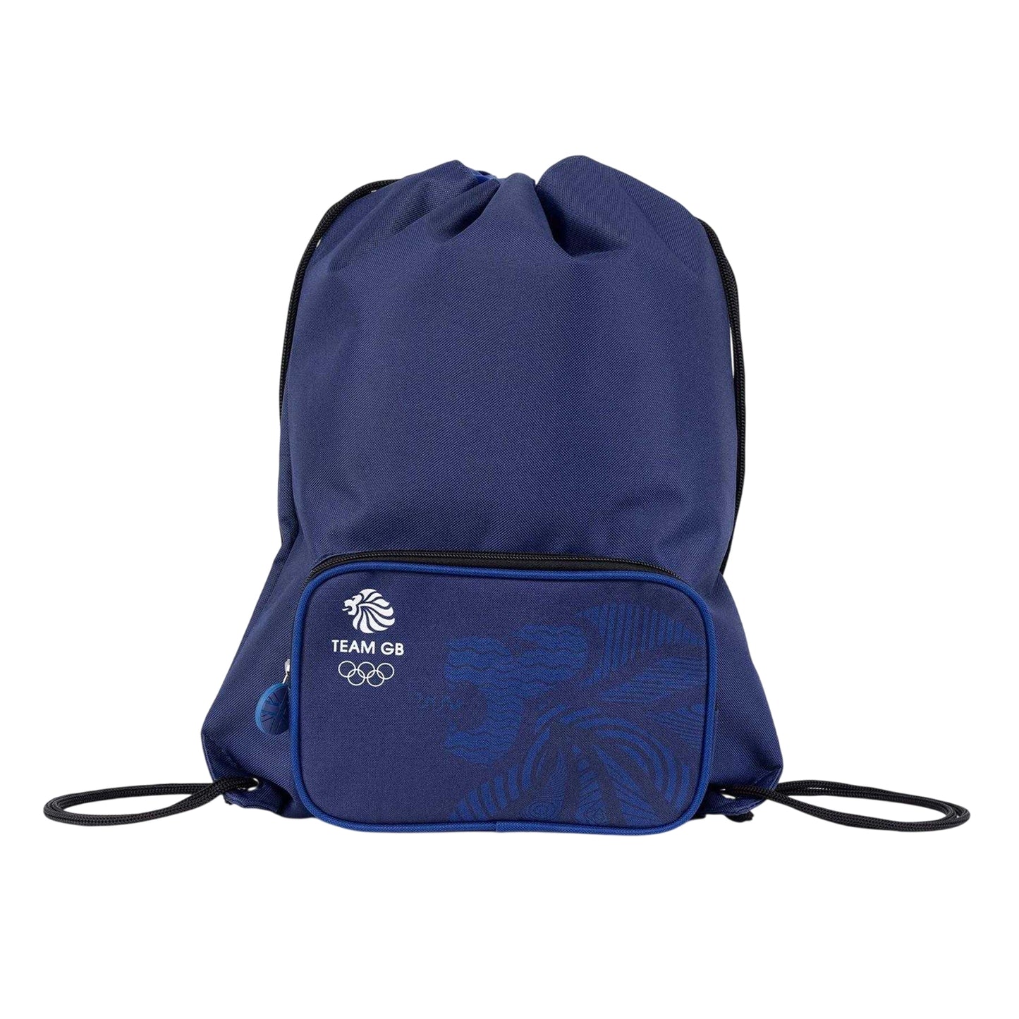 Blue - Front - Team GB Logo Gym Drawstring Bag