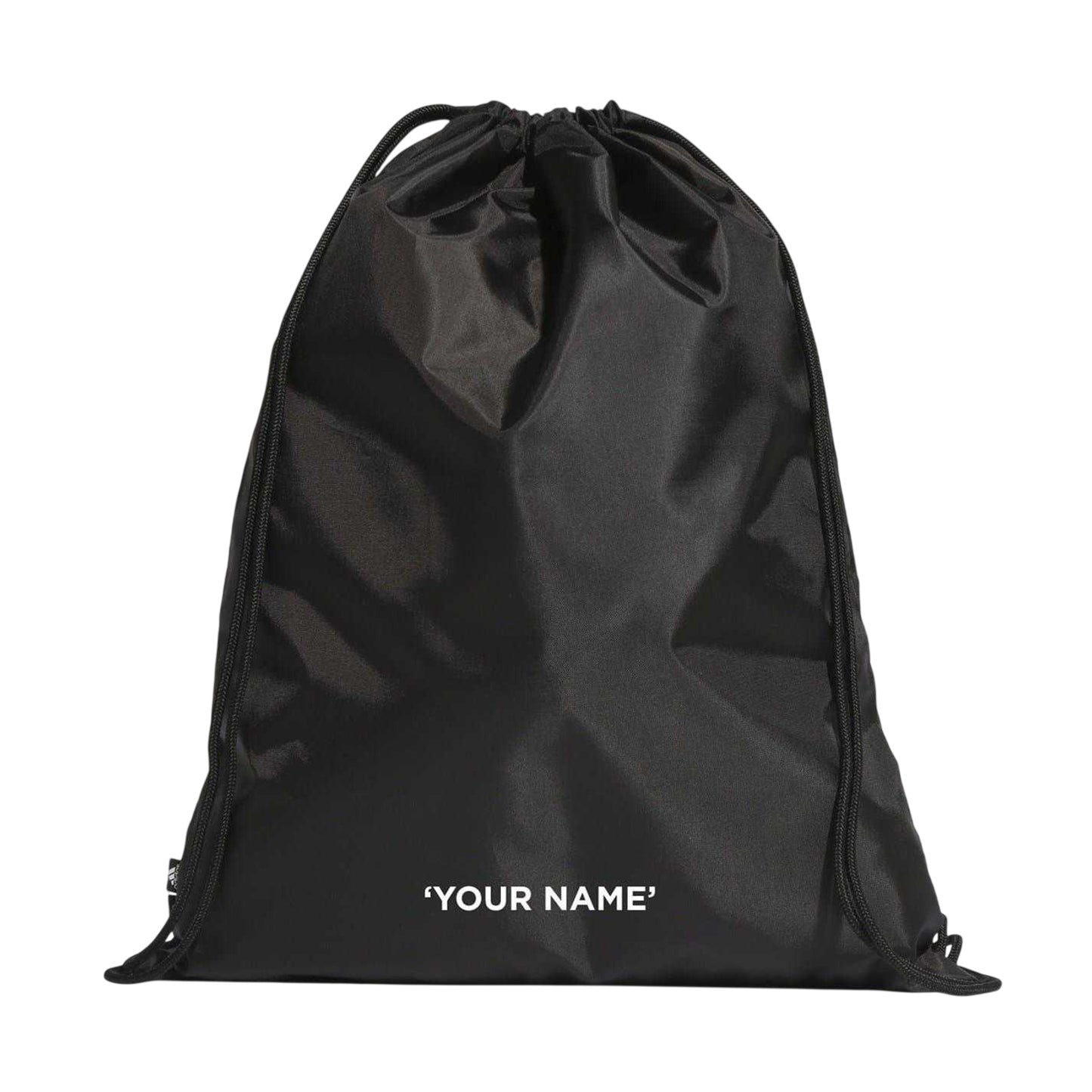 Black-White - Back - Adidas Essentials Logo Gym Drawstring Bag