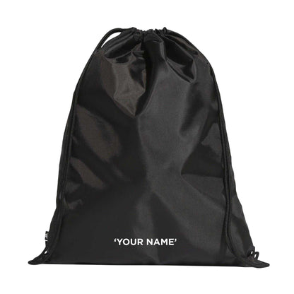 Black-White - Back - Adidas Essentials Logo Gym Drawstring Bag