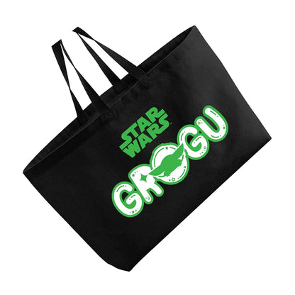 Black - Back - Star Wars Printed Grogu Oversized Tote Bag