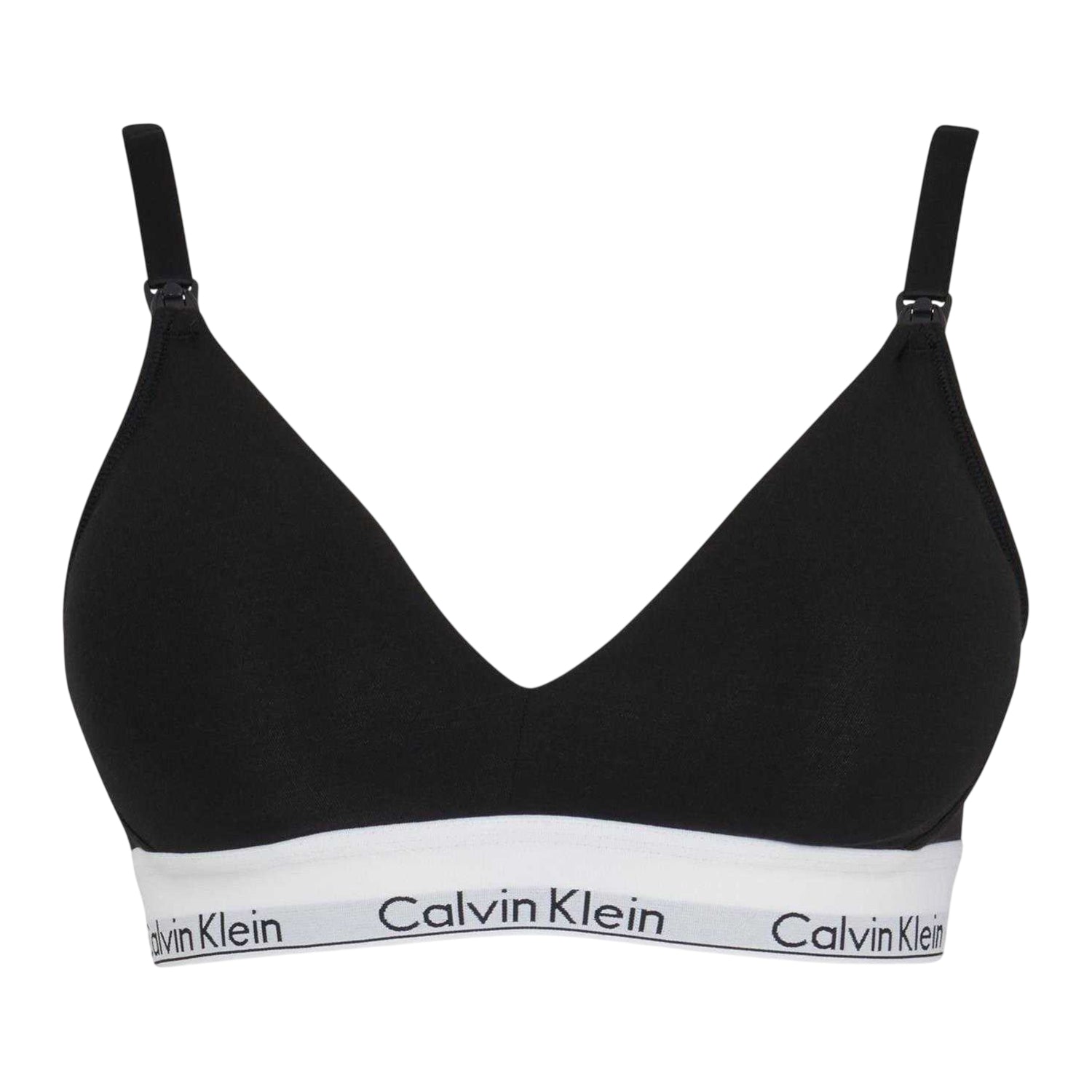 Black - Front - Calvin Klein Womens-Ladies Cotton Blend Bralette