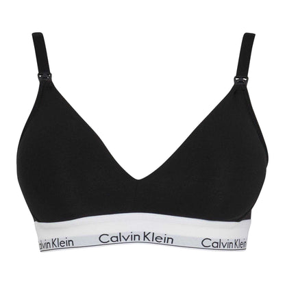Black - Front - Calvin Klein Womens-Ladies Cotton Blend Bralette