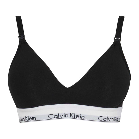 Black - Front - Calvin Klein Womens-Ladies Cotton Blend Bralette