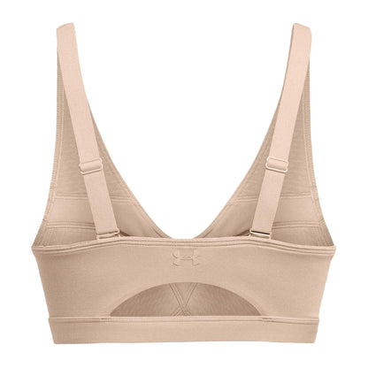Brown - Back - Under Armour Womens-Ladies Smartfoam Evolution Sports Bra