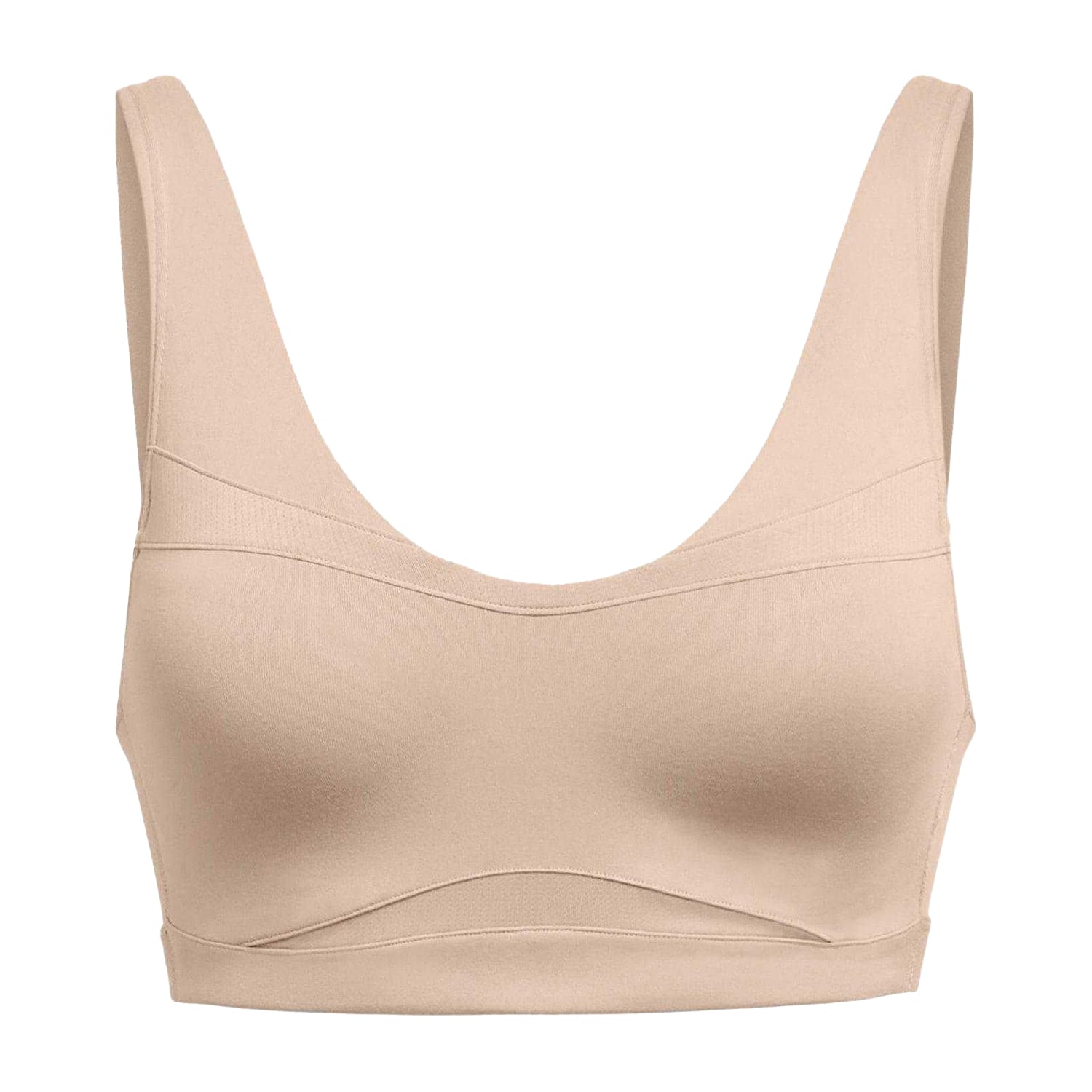 Brown - Front - Under Armour Womens-Ladies Smartfoam Evolution Sports Bra