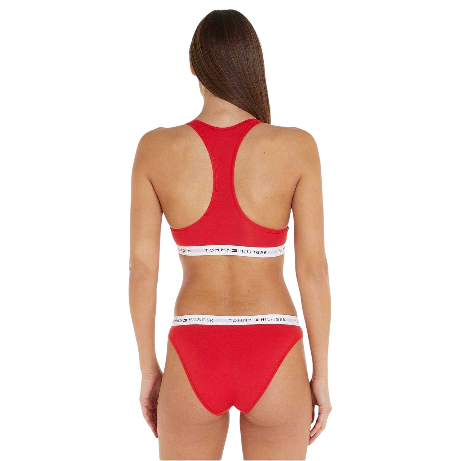 Primary Red - Back - Tommy Hilfiger Womens-Ladies Hipster Briefs