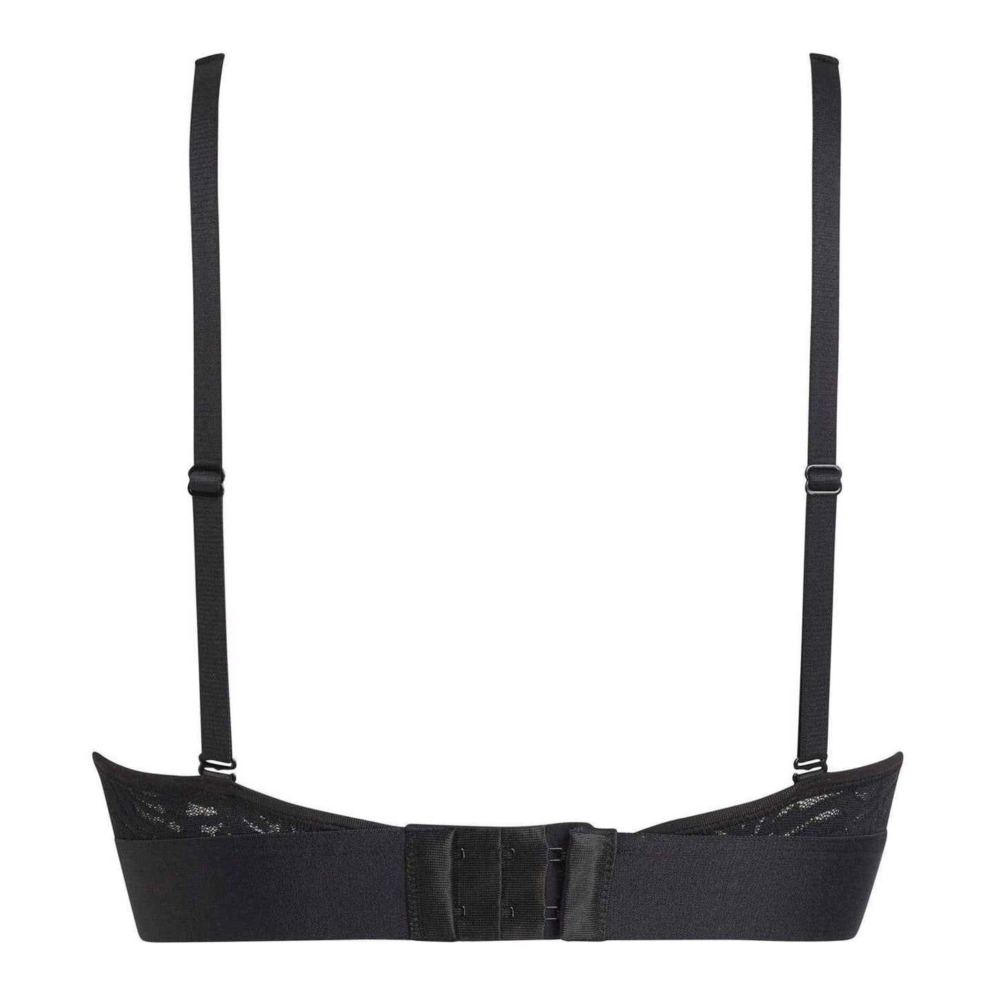 Black - Back - Calvin Klein Womens-Ladies Zebra Print Nylon Adjustable Bralette