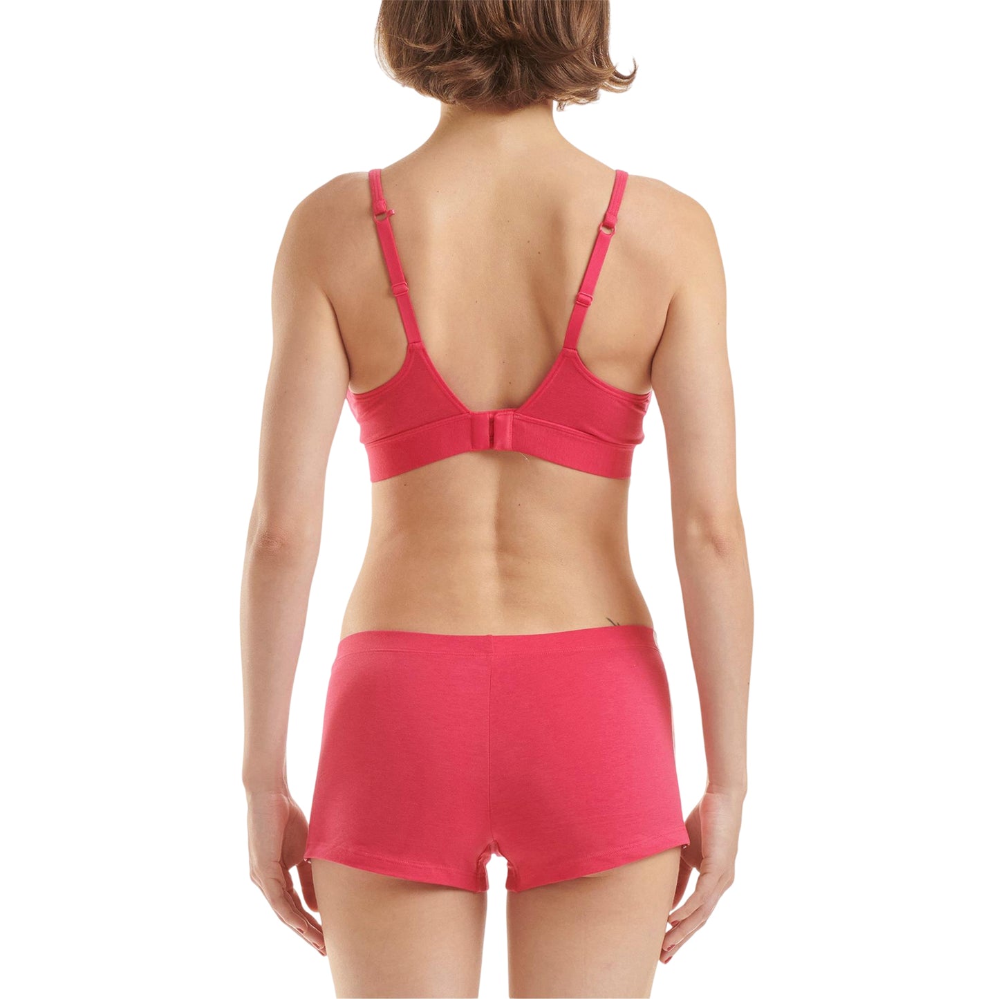 Bold Pink - Back - Adidas Womens-Ladies Cotton Blend Comfort Bra
