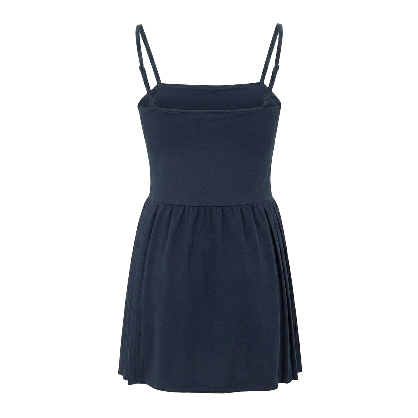 Navy - Back - Slazenger Womens-Ladies Pleated Fitted Tennis Athletic Dress