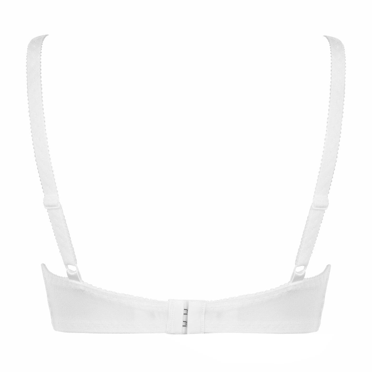 White - Back - Triumph Womens-Ladies Amourette Floral Embroidery Bra