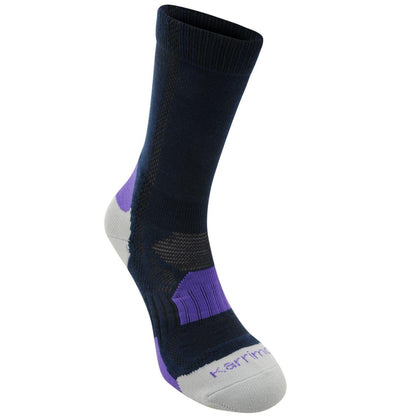 Navy-Purple - Back - Karrimor Womens-Ladies Walking Socks (Pack of 2)