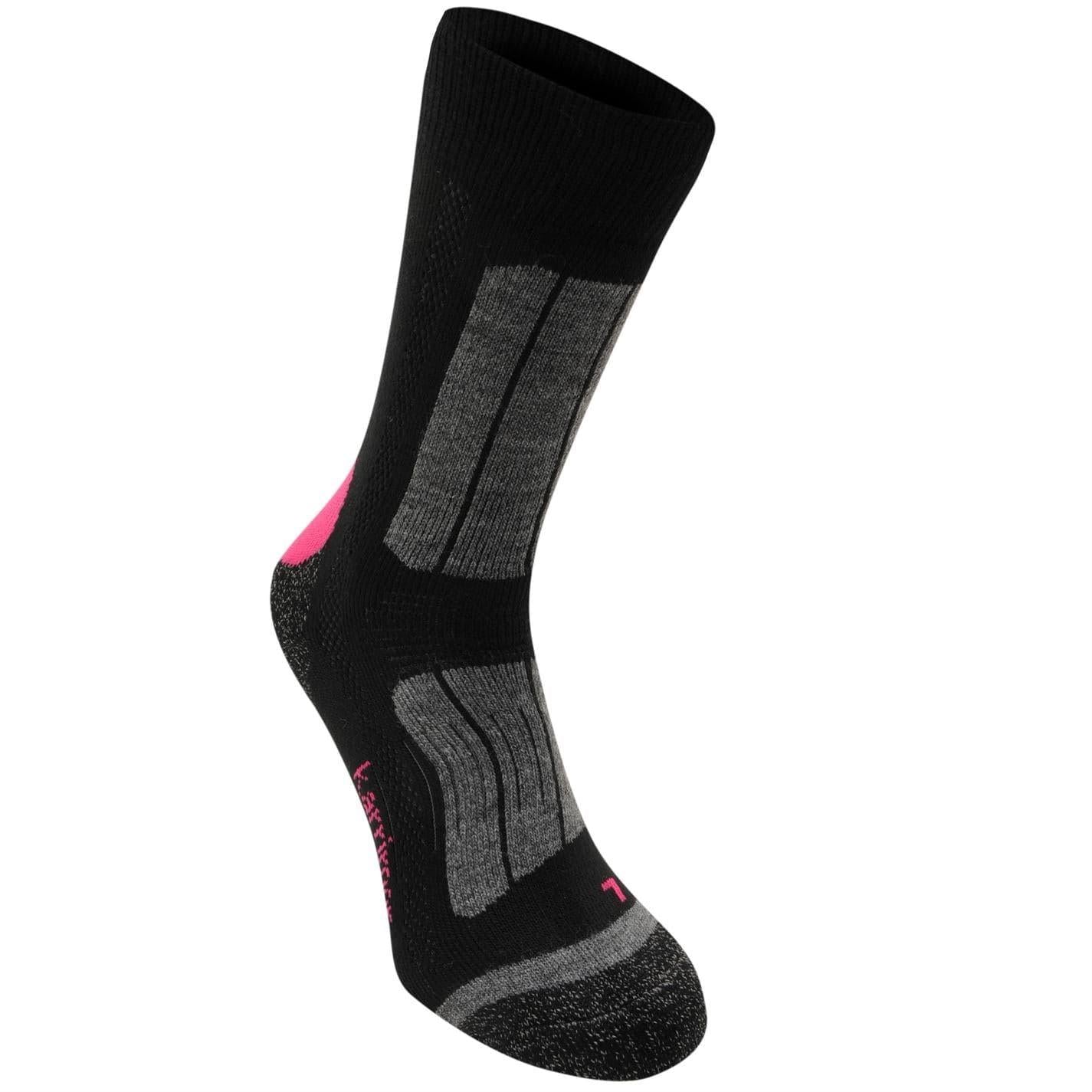 Black-Fucshia Passion - Back - Karrimor Womens-Ladies Walking Socks (Pack of 2)
