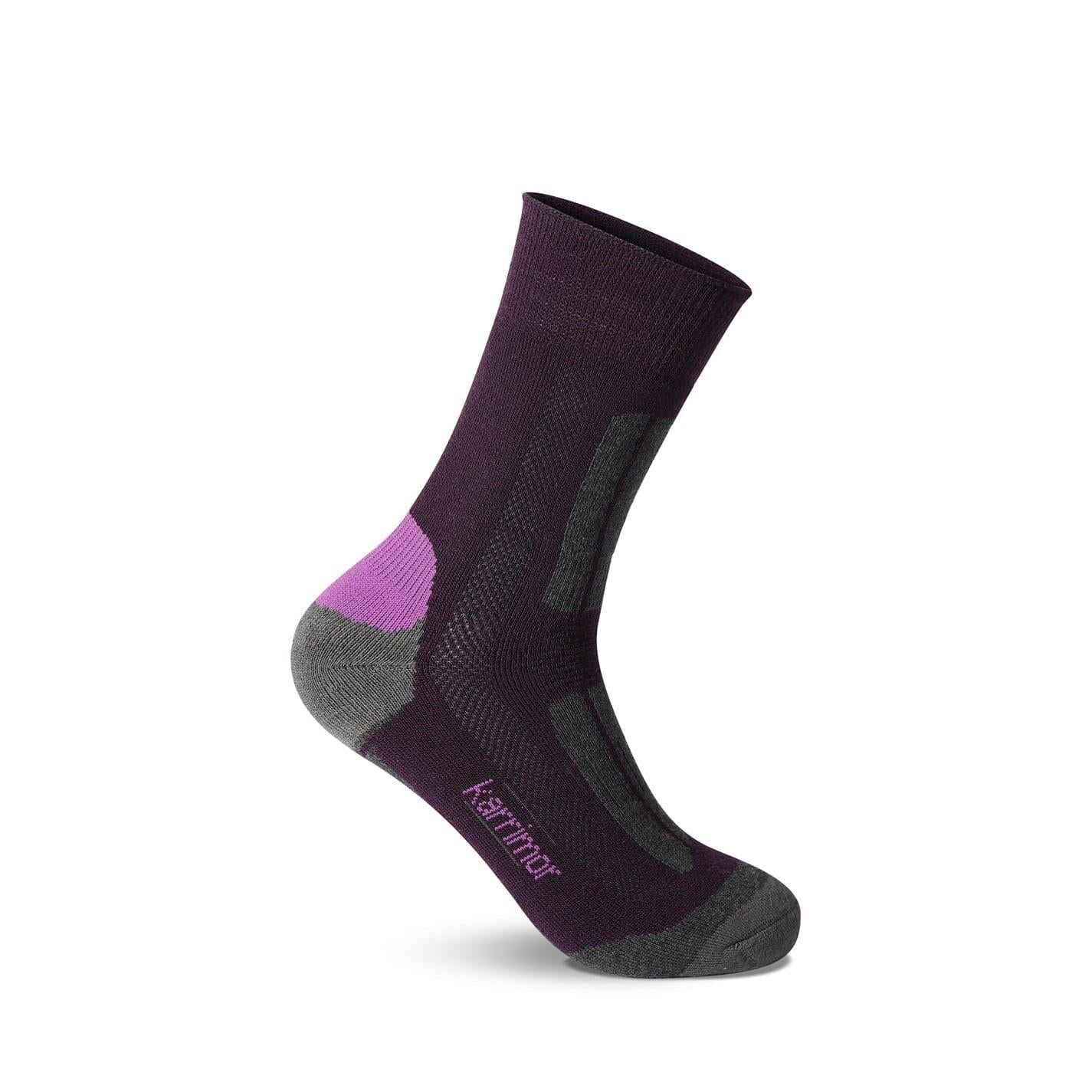 Purple - Back - Karrimor Womens-Ladies Walking Socks (Pack of 2)