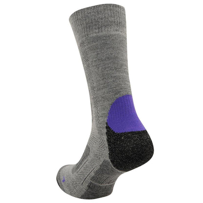 Grey-Purple - Side - Karrimor Womens-Ladies Walking Socks (Pack of 2)